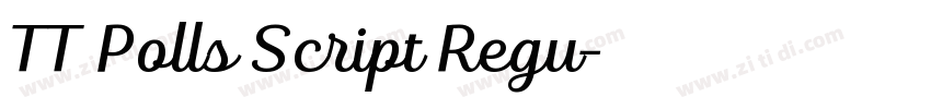 TT Polls Script Regu字体转换